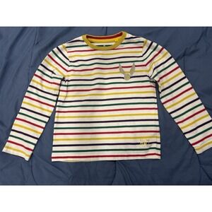 Harry‎ Potter Long Sleeve Shirt Striped Gold Wings Hufflepuff Inspired